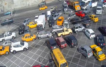 El caos vehicular tras el apagón.