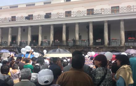La Plaza Grande fue uno de los escenarios de protesta.