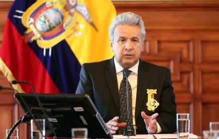 Referencial. Moreno asumió la presidencia en mayo de 2017.