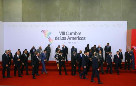 Apoyo. Los mandatarios elaboraron una declaración conjunta a favor de Ecuador.