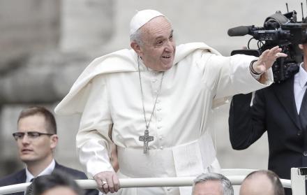 El papa Francisco en la Plaza San Pedro del Vaticano el miércoles 28 de marzo.