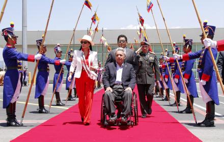 Imagen referencial. Presidente Lenín Moreno en Tababela.