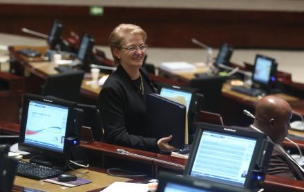 Acusada. La sonrisa tensa y la palabra furibunda acompañaron a Norma Vallejo durante toda la jornada de ayer.