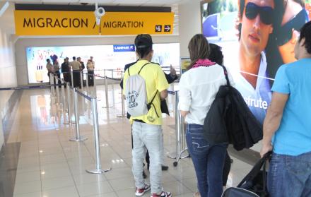 Referencial. Oficinas de migración en el aeropuerto José Joaquín de Olmedo.