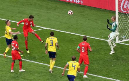 Jugador en el partido de cuatros frente a Suecia.
