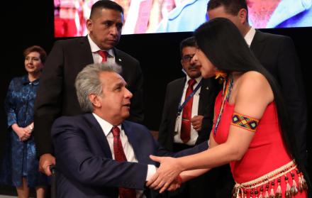 Agenda. Uno de los últimos actos del presidente en el país fue la sesión solemne por la Fundación de Quito.