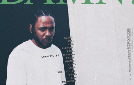 Portada alternativa del álbum DAMN., que ganó el premio Pulitzer de la música.