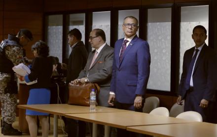 Audiencia de Jorge Glas el pasado 21 de diciembrede 2017.