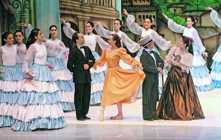 Teatro. Imagen de una obra sobre el Guayaquil de antaño.