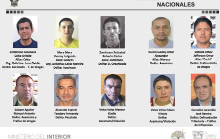 Los nombres y rostros de los exfuncionarios del correísmo, Fernando Alvarado, exsecretario de Comunicación, y Ramiro González, exministro de Industrias, pasaron a integrar la lista de los 10 más buscados ecuatorianos. Además de ellos, que son investigados