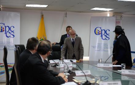 Reunión de CPCCS Transitorio para la destitución de los miembros de CNE. 