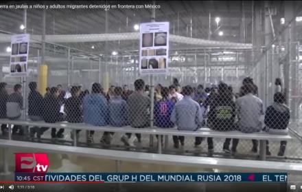 Captura de pantalla. Estos centros de detención temporal comienzan a desbordarse por la llegada continua de niños.