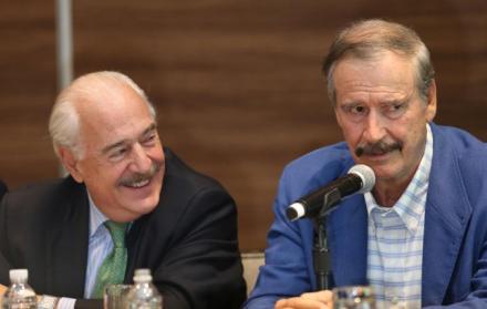 Gestiones. Vicente Fox, ayer en la presentación del documento.