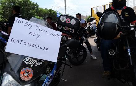 No somos delincuentes, el mensaje que dieron los motociclistas.