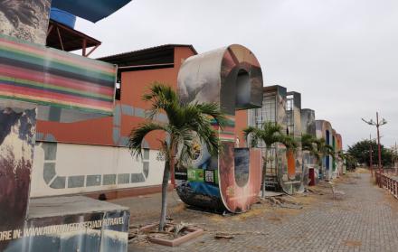 Un aspecto actual de las letras gigantes que promocionan al país.