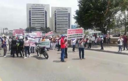 En septiembre, los cañicultores protestaron en Guayaquil.