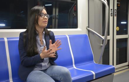 Andrea Flores, gerente del Metro de Quito.