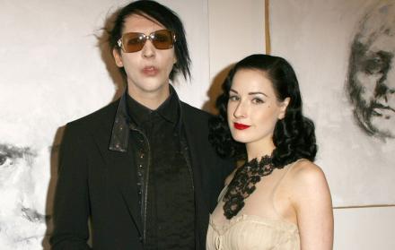 Marilyn Manson y Dita Von Teese.