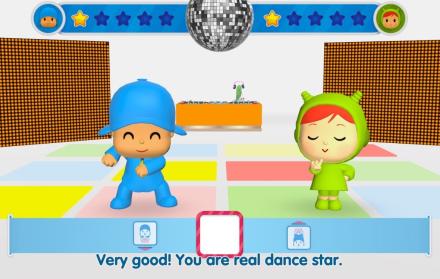 Escena del videojuego Pocoyó Party.