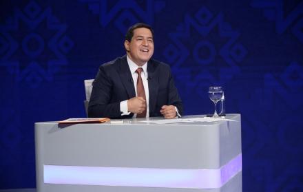 Andrés Arauz en el debate presidencial