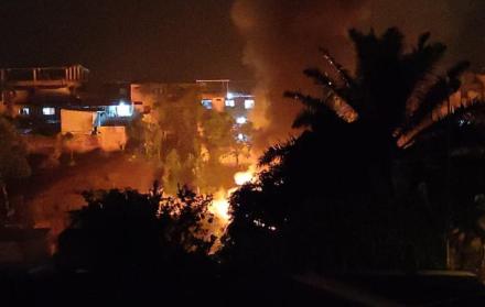 Se reporta un incendio en Manabí.