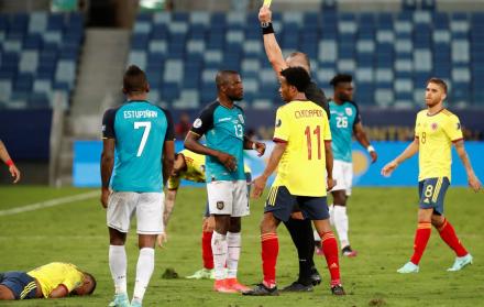Ecuador no pudo conseguir el empate ante Colombia.