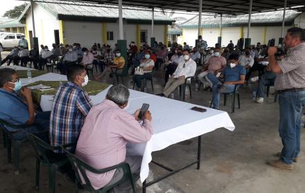 Asamblea de arroceros realizada en América Lomas.