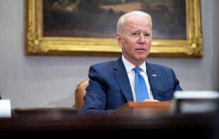 En la imagen, el presidente de EE.UU., Joe Biden, habla durante una reunión en la Casa Blanca, este 12 de julio de 2021, en Washongton.