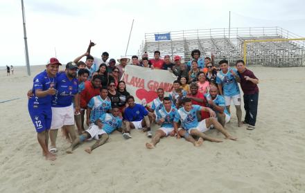 Playa Grande campeón futbol playa 2021