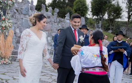 Fotografía sin fecha, cedida por Quito Turismo de una boda al estilo ancestral.