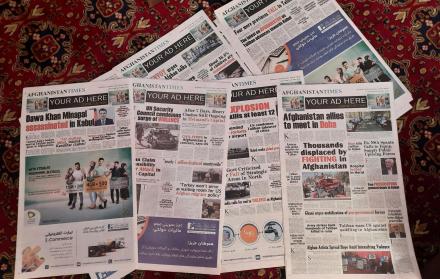 La prensa en Kabul desaparece con la llegada de los talibanes