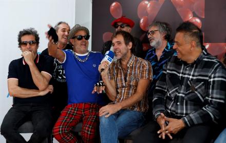 La banda argentina Los Auténticos Decadentes durante una entrevista con Efe, el 9 de noviembre de 2021, en la Ciudad de México (México).