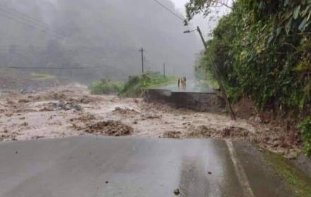 La Maná registra escenarios de desastre tras las lluvias de estos días.
