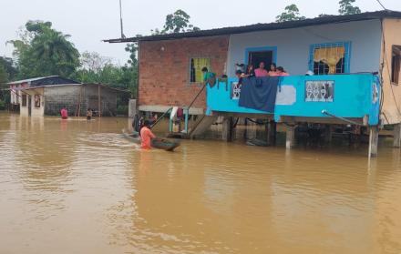 Algunos barrios quedaron bajo el agua en varias localidades.