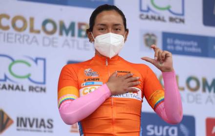 La-ecuatoriana-Miryam-Nunez-campeona-de-la-Vuelta-a-Colombia.-Foto-agencias.