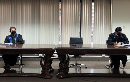 Intentos. El magistrado integrado por Javier de la Cadena, Luis Rivera y Carlos Pazos instalaron audiencia de casación el pasado 2 de marzo.