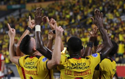 Jugadores de Barcelona SC, en una fotografía de archivo.