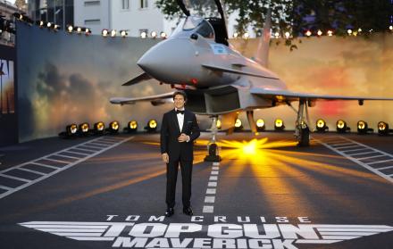 El actor estadounidense Tom Cruise, en el estreno del filme 'Top Gun: Maverick', el 19 de mayo de 2022.