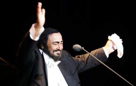 Fotografía de archivo de Luciano Pavarotti