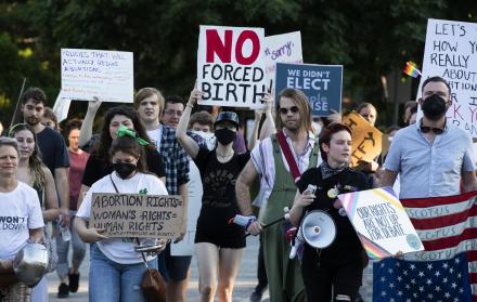 Manifestación a favor del aborto