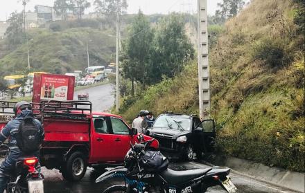 accidente de tránsito en la Simón Bolívar