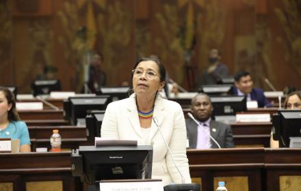 Caso. La expresidenta de la Asamblea, Guadalupe Llori, es denunciada por el supuesto cobro de diezmos.