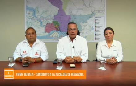 Escenario. Jimmy Jairala, líder del partido político Centro Democrático anunció que apoyará a un candidato a la Prefectura del Guayas.