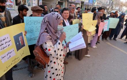 Afghan refugees protes (9701553)