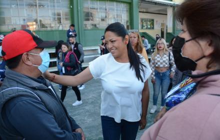 Paola Pabón, candidata a la Prefectura de Pichincha.