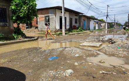 Durán calles inundadas por invierno