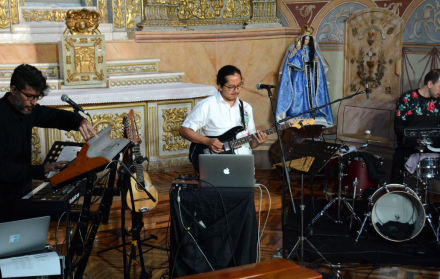 La banda Urkumanda, parte del Festival de música sacra