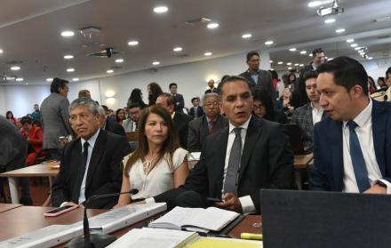 Acción. Wilman Terán exige recursos al presidente Guillermo Lasso.