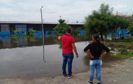 Escuela inundada Santa Lucía