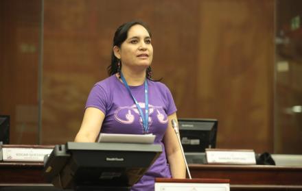Mireya Pazmiño es una de los cuatro legisladores que impulsan el juicio político al presidente Guillermo Lasso.